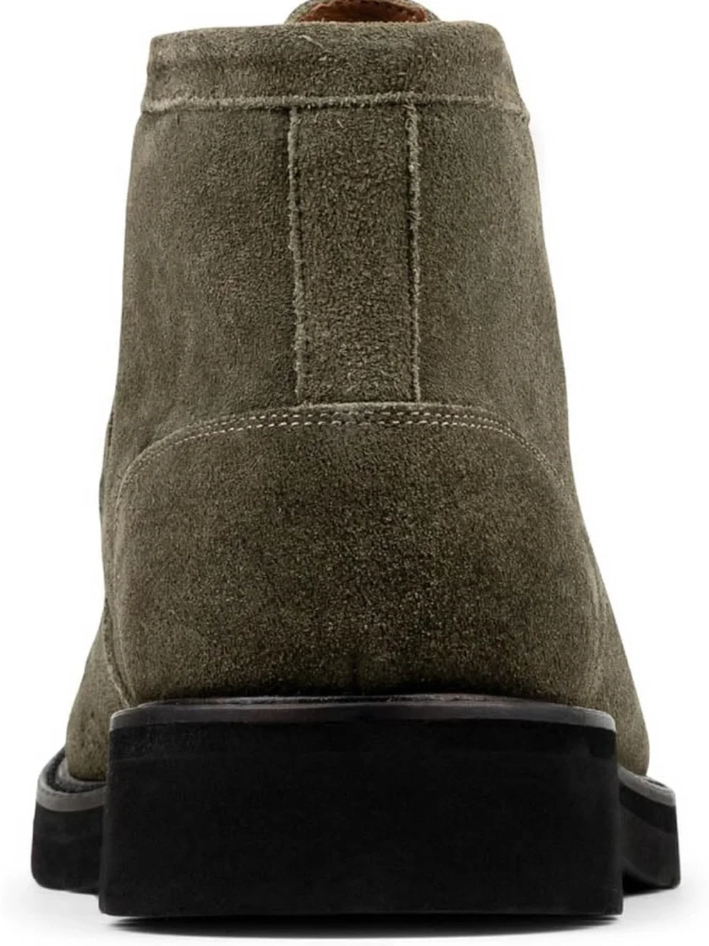 Donald Pliner Men's Suede Moc Toe Chukka Boot in Olive